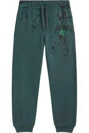 Moschino Spodnie, Mężczyzna, Zielony, S, Bawełna, Sweatpants