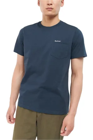 Barbour Koszulki, Mężczyzna, Niebieski, 2XL, T-Shirts
