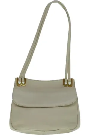 Bally Pre-owned, Kobieta, Beżowy, ONE SIZE, Skóra, Pre-owned skórzane torby na ramię