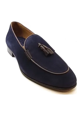 Lottusse Buty, Mężczyzna, Niebieski, 43 EU, Zamsz, Mokasyny