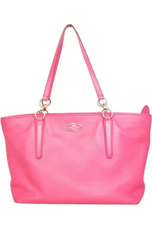 Coach Pre-owned, Kobieta, Różowy, ONE SIZE, Skóra, Pre-owned skórzane torby na ramię
