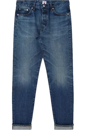 Edwin Jeansy, Mężczyzna, Niebieski, W32, Denim, Slim-fit Jeansy