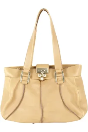 Céline Pre-owned, Kobieta, Beżowy, ONE SIZE, Skóra, Pre-owned skórzane torby na ramię