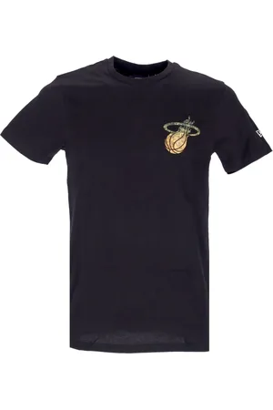 New Era Koszulki, Mężczyzna, Czarny, XL, NBA Back Body Water Print Tee