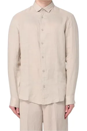 Armani Exchange Koszule, Mężczyzna, Beżowy, S, Shirts