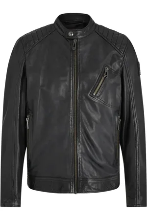 Belstaff Kurtki, Mężczyzna, Czarny, L, Kurtka skórzana