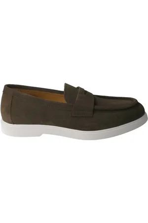Calce Buty, Mężczyzna, Zielony, 44 EU, Zamsz, Zielony Zamszowy Mokasyn Mezczyzna