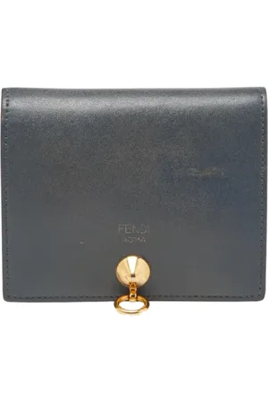 Fendi Pre-owned, Kobieta, Szary, ONE SIZE, Pre-owned skórzane portfele
