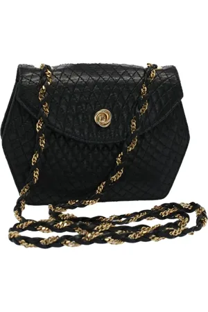 Bally Pre-owned, Kobieta, Czarny, ONE SIZE, Pre-owned skórzane torby na ramię