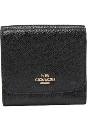 Coach Pre-owned, Kobieta, Czarny, ONE SIZE, Pre-owned skórzane portfele