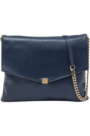 Carolina Herrera Pre-owned, Kobieta, Niebieski, ONE SIZE, Pre-owned skórzane torby na ramię