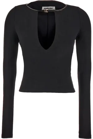 AMBUSH Koszulki, Kobieta, Czarny, S, Long Sleeve Tops