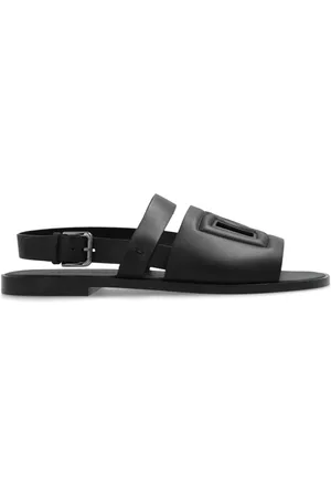 Dolce & Gabbana Buty, Mężczyzna, Czarny, 40 EU, Skórzane sandały