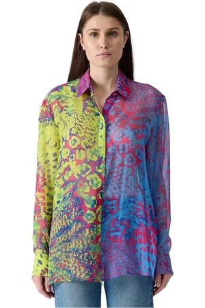 VERSACE Bluzki, Kobieta, Wielobarwność, S, Poliester, Tops