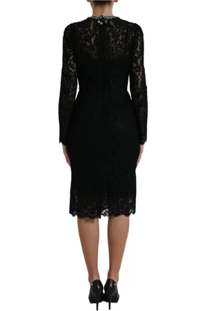 Dolce & Gabbana Sukienki, Kobieta, Czarny, S, Maxi Sukienki
