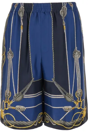 VERSACE Szorty, Mężczyzna, Niebieski, M, Casual Shorts