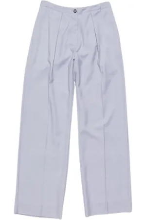 Acne Studios Spodnie, Kobieta, Fioletowy, XL, Denim, Klasyczne spodnie dżinsowe
