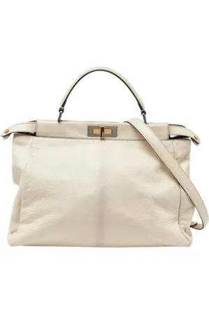 Fendi Pre-owned, Kobieta, Beżowy, ONE SIZE, Pre-owned Skórzane torebki