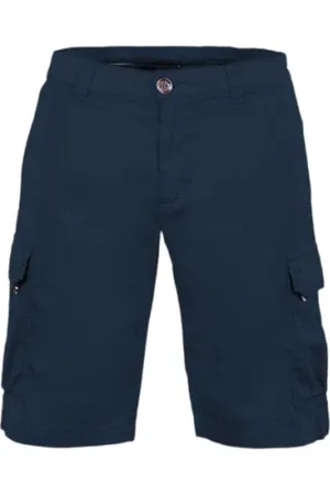 MOORER Szorty, Mężczyzna, Niebieski, 5XL, Zamsz, Trousers