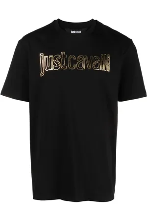 Roberto Cavalli Koszulki, Mężczyzna, Czarny, XL, T-Shirts