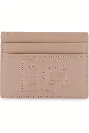 Dolce & Gabbana Akcesoria, Kobieta, Różowy, ONE SIZE, Portfel na karty z logo