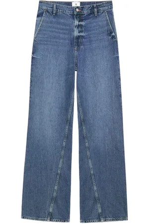 ANINE BING Jeansy, Kobieta, Niebieski, W31, Wide Jeansy