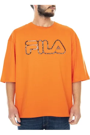 Fila Koszulki, Mężczyzna, Pomarańczowy, L, Bawełna, T-Shirts