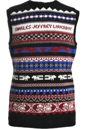 Charles Jeffrey Loverboy Swetry, Mężczyzna, Wielobarwność, M, Sleeveless Knitwear