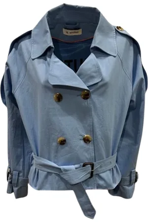 IQ Studio Płaszcze, Kobieta, Niebieski, S, Trench Coats