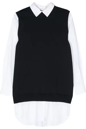 SEMICOUTURE Bluzki, Kobieta, Niebieski, M, Shirt Sukienki