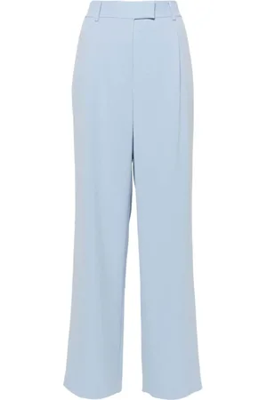 Simkhai Spodnie, Kobieta, Niebieski, S, Len, Straight Trousers