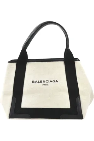 Balenciaga Pre-owned, Kobieta, Beżowy, ONE SIZE, Len, Pre-owned Canvas handbags