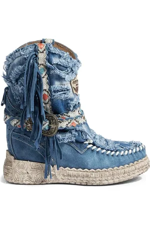 EL VAQUERO Buty, Kobieta, Niebieski, 40 EU, Denim, Atomic Jeansy Denim Buty