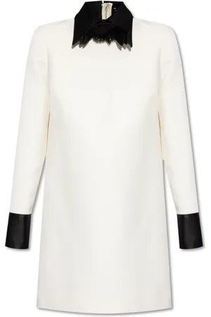 Dolce & Gabbana Sukienki, Kobieta, Beżowy, S, Wełniana sukienka