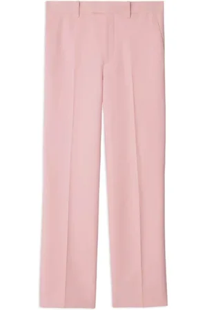Burberry Spodnie, Kobieta, Różowy, 2XS, Wełna, Stylowe Spodnie