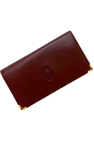 Cartier Pre-owned, Kobieta, Czerwony, ONE SIZE, Skóra, Pre-owned skórzane portfele
