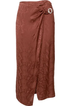 SIMONA CORSELLINI Spódnice, Kobieta, brązowy, M, Maxi Skirts