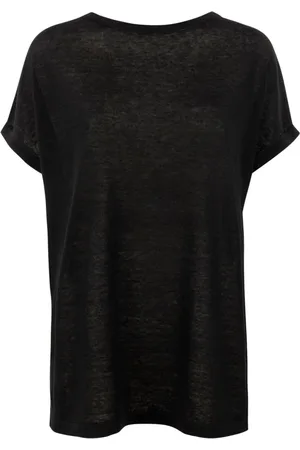 KANGRA CASHMERE Koszulki, Kobieta, Czarny, L, Swetry