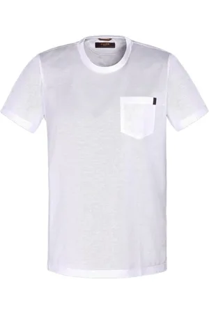 MOORER Koszulki, Mężczyzna, Biały, 3XL, Knitwear