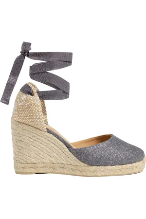 Castaner Buty, Kobieta, Szary, 38 EU, Skóra, Espadryle na Koturnie
