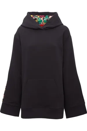 La DoubleJ Bluzy, Kobieta, Czarny, XL, Bawełna, Urocza bawełniana bluza z kapturem