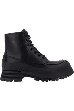 Alexander McQueen Buty, Mężczyzna, Czarny, 41 EU, Włoskie Skórzane Buty na Sznurowadła