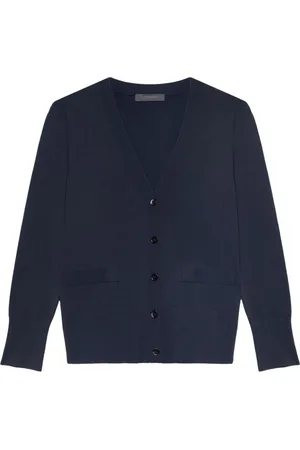 Elena Miro Swetry, Kobieta, Niebieski, S, Len, Cardigans