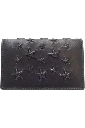 Jimmy Choo Pre-owned, Kobieta, Czarny, ONE SIZE, Skóra, Pre-owned skórzane portfele