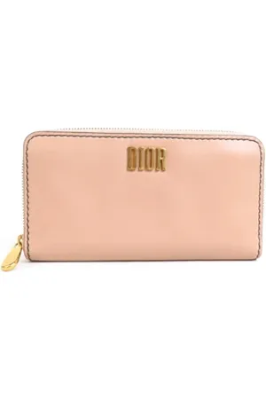 Dior Pre-owned, Kobieta, Różowy, ONE SIZE, Skóra, Pre-owned skórzane portfele