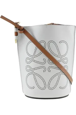 Loewe Pre-owned, Kobieta, Biały, ONE SIZE, Skóra, Pre-owned skórzane torby na ramię