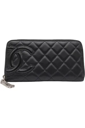 CHANEL Pre-owned, Kobieta, Czarny, ONE SIZE, Skóra, Pre-owned skórzane portfele