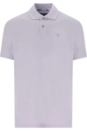 Barbour Koszulki, Mężczyzna, Fioletowy, L, Fioletowy Polo z Piki Bawełny
