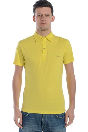 D.A. Daniele Alessandrini Koszulki, Mężczyzna, Żółty, M, Polo Shirts