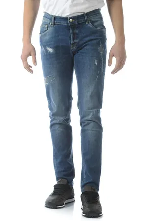D.A. Daniele Alessandrini Jeansy, Mężczyzna, Niebieski, W29, Denim, Jeansy